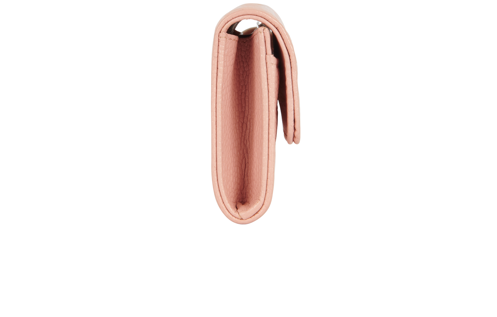 Chanel Embossed Camellia Card Holder, &pound;495, Accessories, Pink, Leather, Side view
